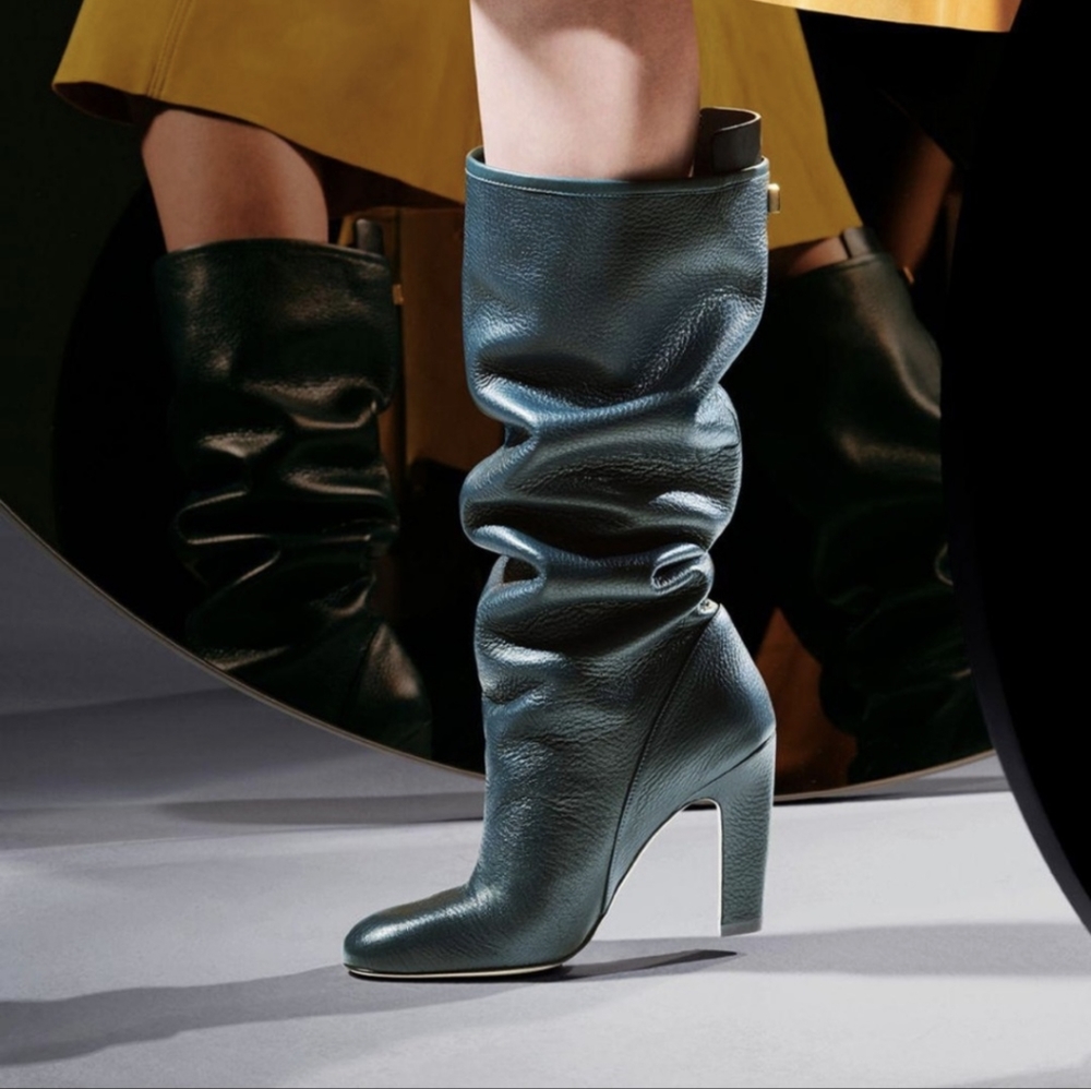 Stuart Weitzman Teal Heeled Boots